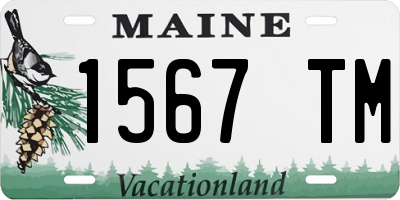 ME license plate 1567TM