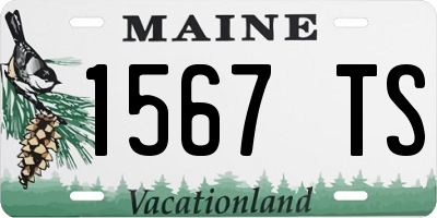 ME license plate 1567TS
