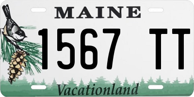 ME license plate 1567TT