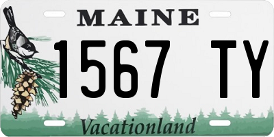 ME license plate 1567TY