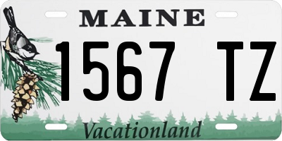 ME license plate 1567TZ