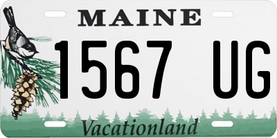 ME license plate 1567UG