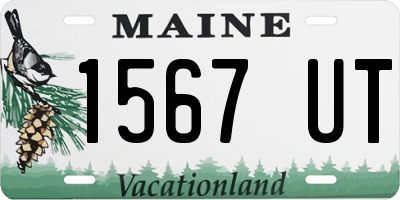 ME license plate 1567UT