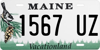 ME license plate 1567UZ