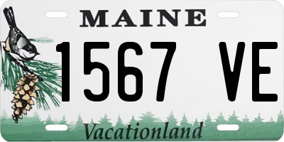 ME license plate 1567VE