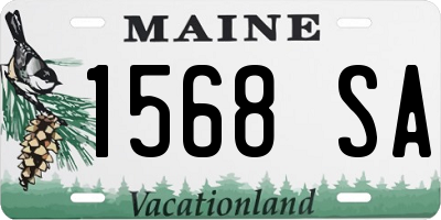 ME license plate 1568SA