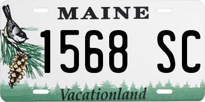 ME license plate 1568SC