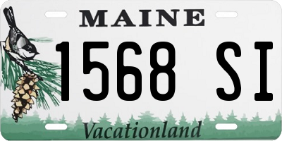 ME license plate 1568SI