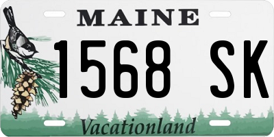 ME license plate 1568SK