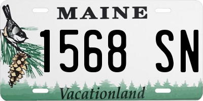 ME license plate 1568SN