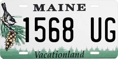 ME license plate 1568UG