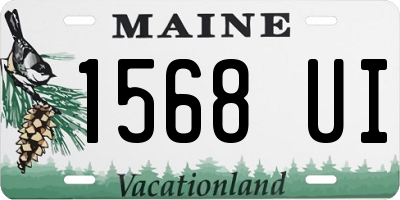 ME license plate 1568UI