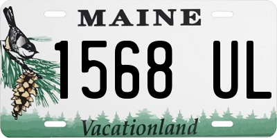 ME license plate 1568UL