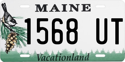 ME license plate 1568UT