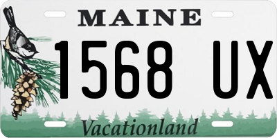 ME license plate 1568UX