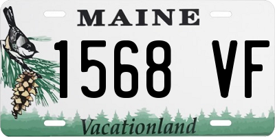 ME license plate 1568VF
