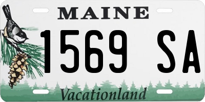 ME license plate 1569SA