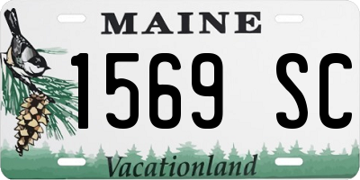 ME license plate 1569SC