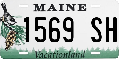 ME license plate 1569SH