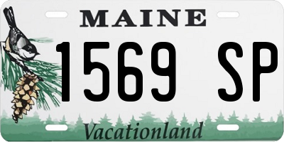 ME license plate 1569SP