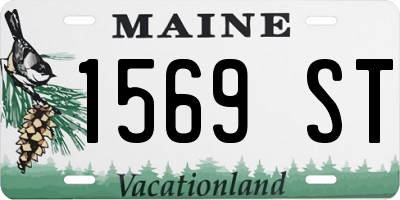 ME license plate 1569ST