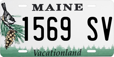 ME license plate 1569SV