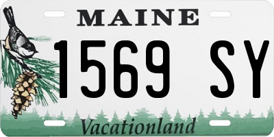 ME license plate 1569SY