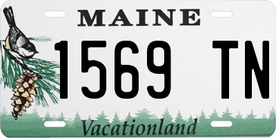 ME license plate 1569TN