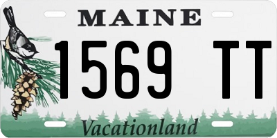 ME license plate 1569TT