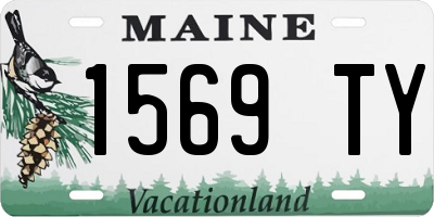 ME license plate 1569TY