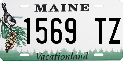 ME license plate 1569TZ