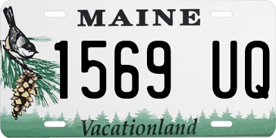 ME license plate 1569UQ