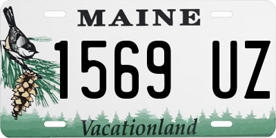 ME license plate 1569UZ