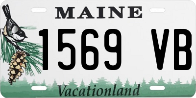 ME license plate 1569VB