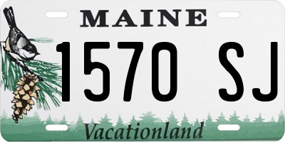 ME license plate 1570SJ