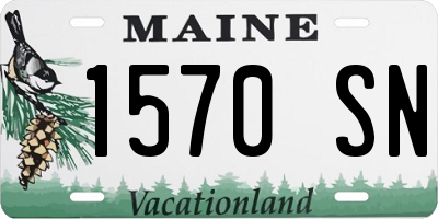 ME license plate 1570SN
