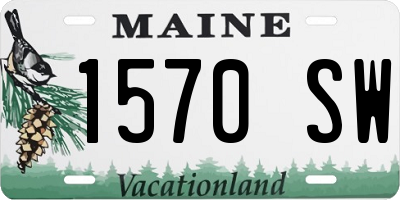 ME license plate 1570SW
