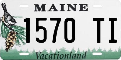 ME license plate 1570TI