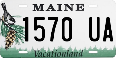 ME license plate 1570UA