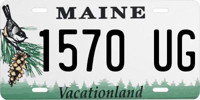 ME license plate 1570UG