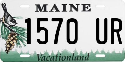 ME license plate 1570UR