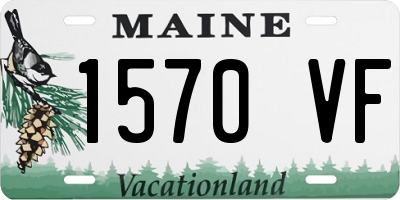 ME license plate 1570VF