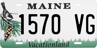 ME license plate 1570VG