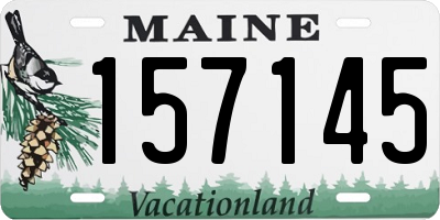 ME license plate 157145