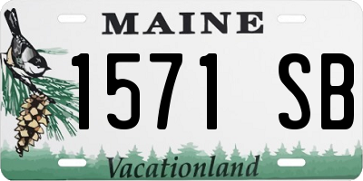 ME license plate 1571SB