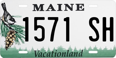 ME license plate 1571SH