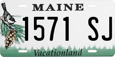 ME license plate 1571SJ