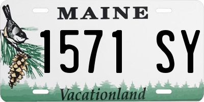 ME license plate 1571SY