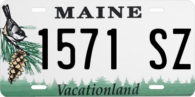 ME license plate 1571SZ
