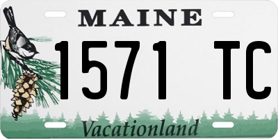ME license plate 1571TC